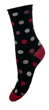 Carica l'immagine nel visualizzatore di Gallery, 4 Paia Calze Corte Donna in Caldo Cotone a Pois Alta Qualità Made in Italy - Taglia Unica