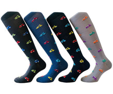 Carica l'immagine nel visualizzatore di Gallery, 4 Paia Calze Uomo Lunghe in Fresco Cotone Alta Qualità Made in Italy