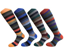 Carica l'immagine nel visualizzatore di Gallery, 4 Paia Calze Calzini Lunghi Uomo in Caldo Cotone Made in Italy - Taglia Unica