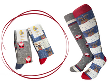 Carica l&#39;immagine nel visualizzatore di Gallery, *4 Paia Calze Lunghe Uomo in Caldo Cotone Made in Italy * Christmas Time*
