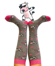 Carica l&#39;immagine nel visualizzatore di Gallery, 4 Paia Calze Lunghe Donna in Caldo Cotone Idea Regalo Made in Italy - Taglia Unica
