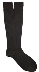 Calza Lunga Uomo in Cotone 100% Filoscozia Rimagliato a Mano - Grigio