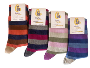 4 Paia Calze Lunghe Donna Caldo Cotone Alta Qualità Made in Italy - Taglia Unica