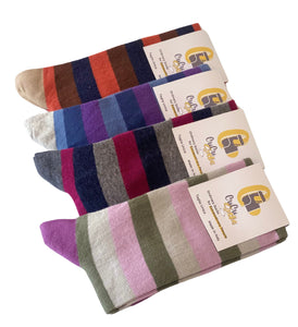 4 Paia Calze Lunghe Donna Caldo Cotone Alta Qualità Made in Italy - Taglia Unica