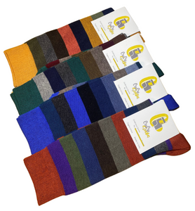 4 Paia Calze Calzini Corti Altezza Americana Uomo in Caldo Cotone Made in Italy - Taglia Unica