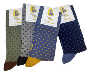 4 Paia Calze Lunghe Uomo in Caldo Cotone Made in Italy - Taglia Unica