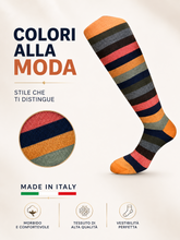 Carica l'immagine nel visualizzatore di Gallery, 4 Paia Calze Calzini Lunghi Uomo in Caldo Cotone Made in Italy - Taglia Unica
