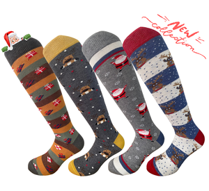 *4 Paia Calze Lunghe Uomo in Caldo Cotone Made in Italy * Christmas Time*
