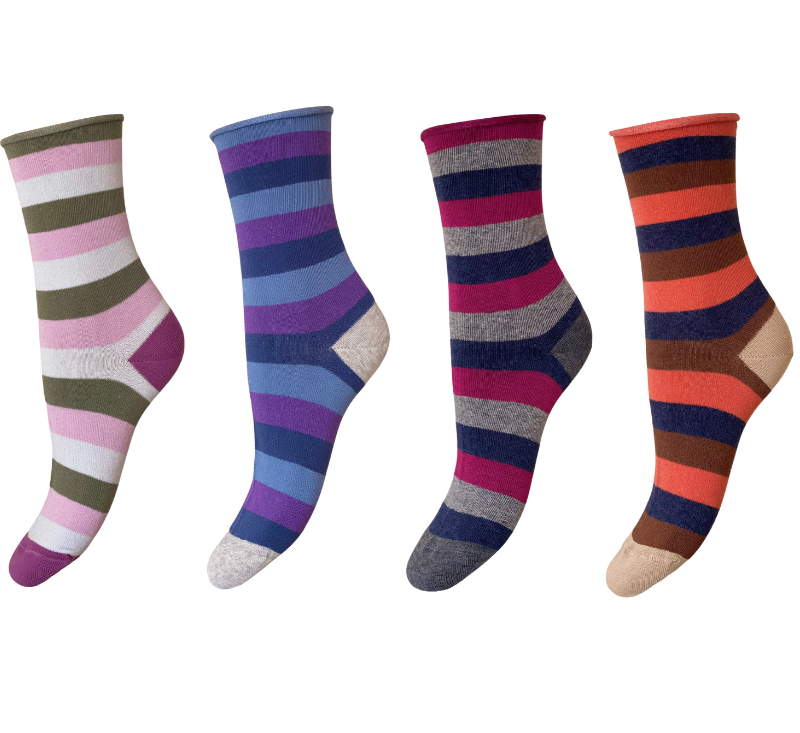 4 Paia Calze Corte Donna in Caldo Cotone Made in Italy - Taglia Unica