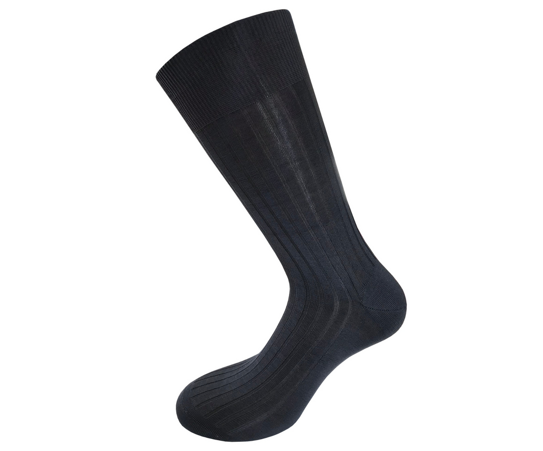 Calza Corta Uomo in Cotone 100% Filoscozia Rimagliato a Mano - Grigio