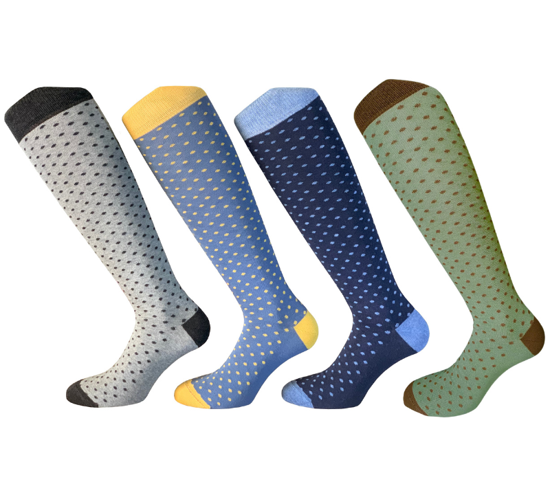 4 Paia Calze Lunghe Uomo in Caldo Cotone Made in Italy - Taglia Unica