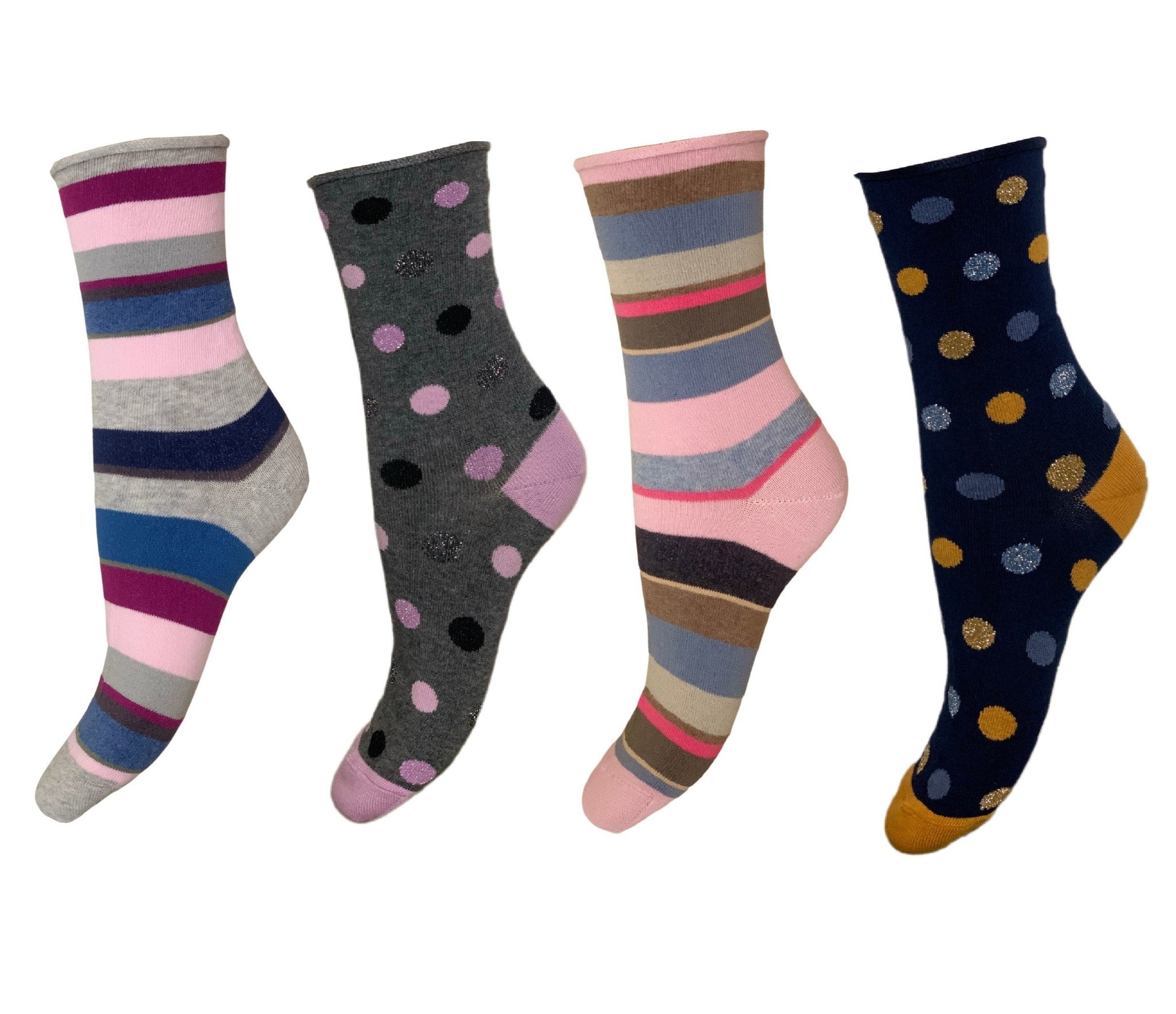 6 Paia Di Calze Da Donna Con Design E Colori Diversi - Foto 3