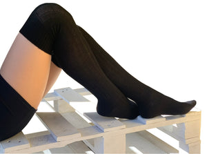 Parigine Calze Donna Sopra Le Ginocchia in Morbida e Calda Lana - Alta Qualità Made in Italy