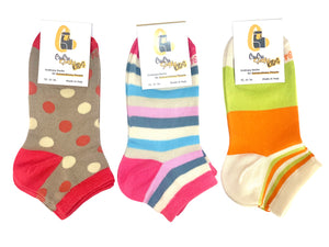 6 Paia Calze Bambina Fresco Cotone Mercerizzato Alta Qualità Made in Italy