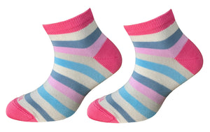 6 Paia Calze Bambina Fresco Cotone Mercerizzato Alta Qualità Made in Italy