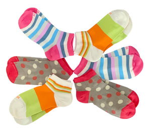 6 Paia Calze Bambina Fresco Cotone Mercerizzato Alta Qualità Made in Italy