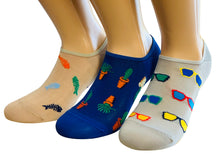 Carica l&#39;immagine nel visualizzatore di Gallery, 3 Paia Fantasmini Uomo Colorati in Cotone Filoscozia Made in Italy Alta Qualità - Taglia Unica
